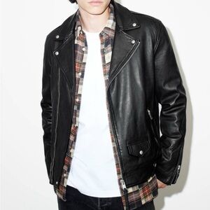 All Saints Leather Jacket Milo